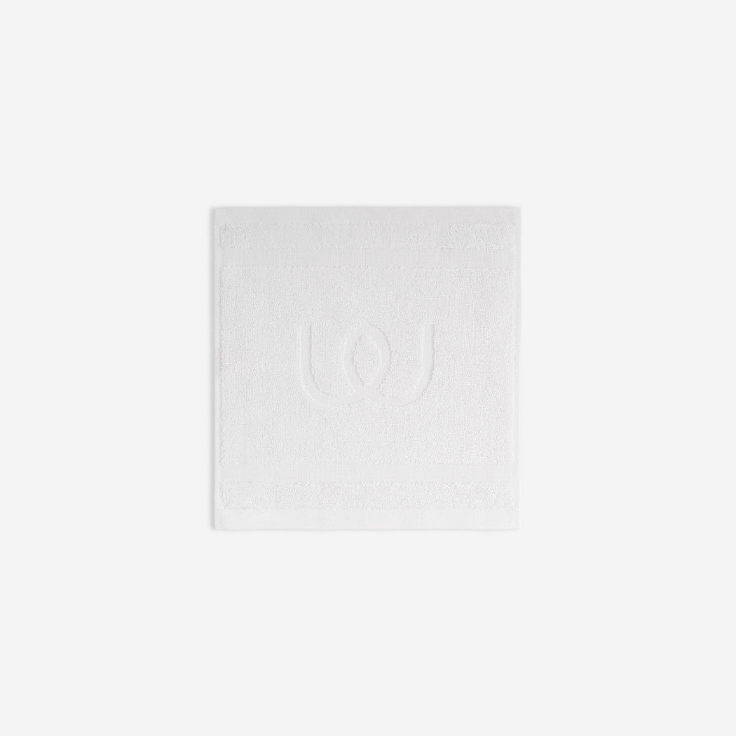 White washcloth.