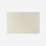 WATA VIVO Organic Cotton bath mat in ivory, 1300 GSM, top view, 60 x 90 cm.