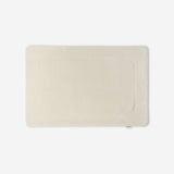 WATA VIVO Organic Cotton bath mat in ivory, 1300 GSM, top view, 60 x 90 cm.