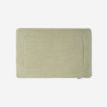 WATA VIVO Organic Cotton bath mat in light grey, 1300 GSM, top view, 60 x 90 cm.