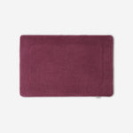 WATA VIVO Organic Cotton bath mat in purple, 1300 GSM, top view, 60 x 90 cm.