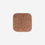 Dusty rose organic cotton washcloth.