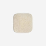 Light cream organic cotton washcloth.
