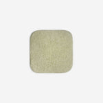 Light green organic cotton washcloth.