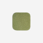 Green organic cotton washcloth.